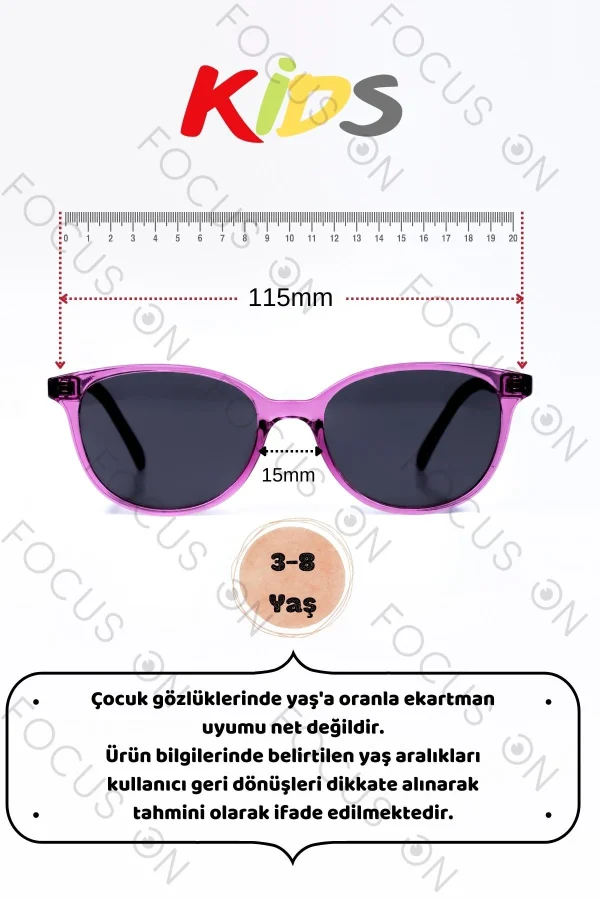 2-6 Yaş Polarize Çocuk Güneş Gözlüğü | Hafif Esnek Dayanıklı | %100 UV - Görsel 3